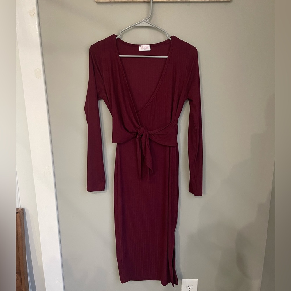 Ribbed Midi Dress
